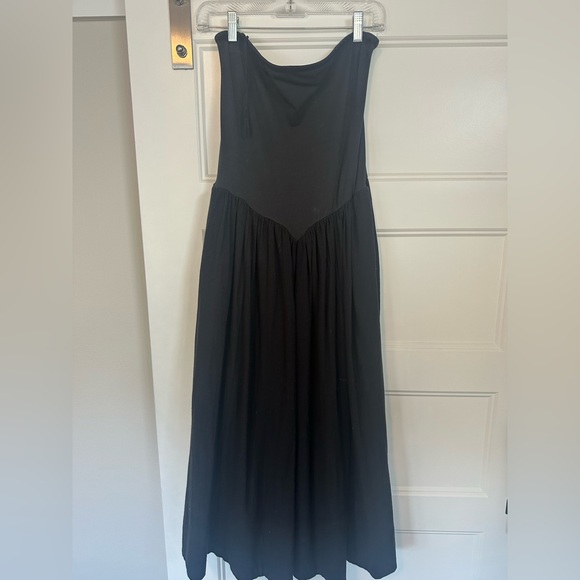Free People Onda Drop-Waist Tube Midi Dress - black - Picture 5 of 6